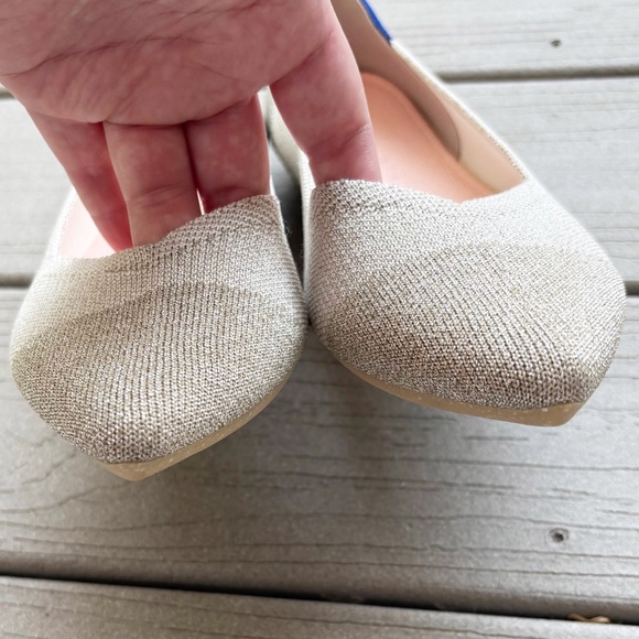 New Rothy’s Diamond Metallic Point Flats - Picture 6 of 8